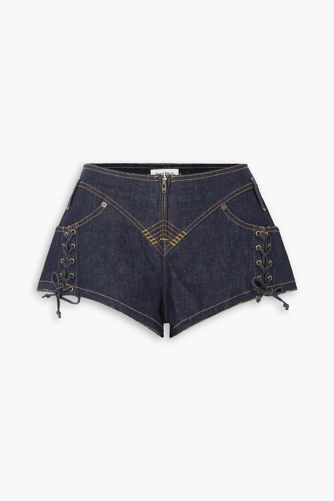 Jean Paul Gaultier Lace-up denim shorts 1