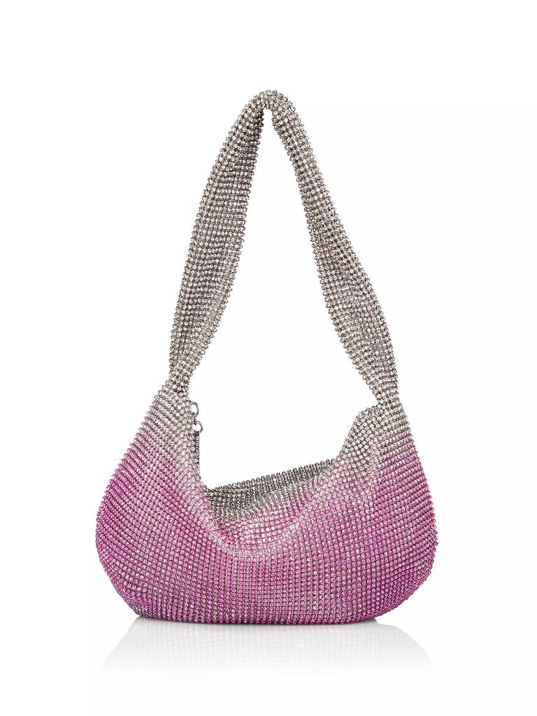 Whiting & Davis Adrienne Ombré Crystal Mesh Hobo Bag