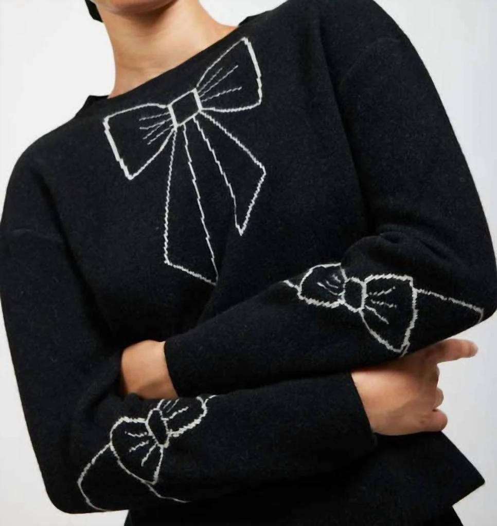 BATSHEVA Batsheva - Bow Jacquard Sweater 2
