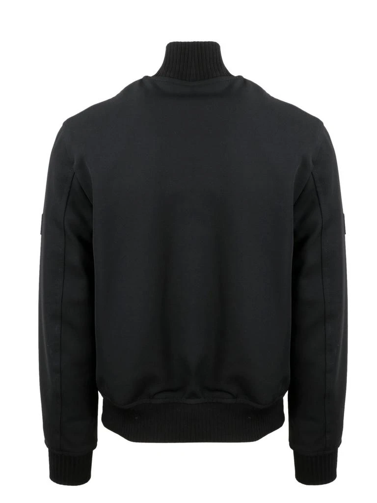 Givenchy Givenchy Logo Patch Zip-Up Bomber Jacket 2