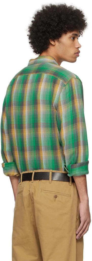 RRL Green & Yellow Plaid Shirt 3