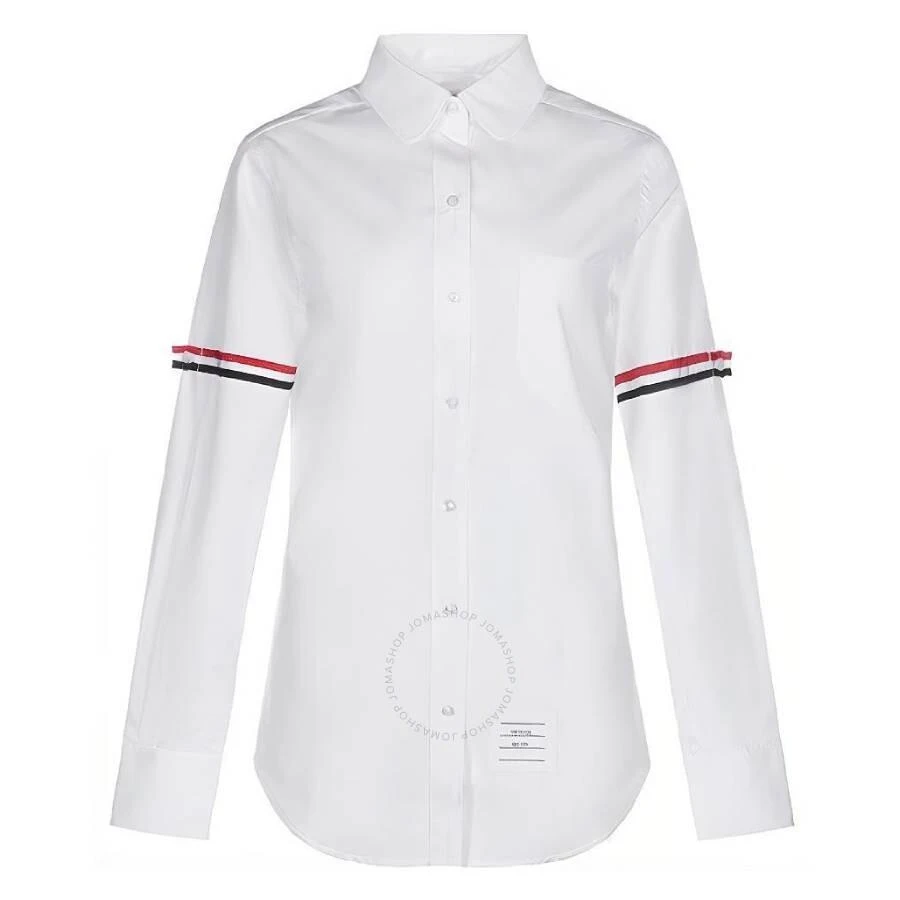Thom Browne Thom Browne Poplin Armbands Round Collar Shirt, Brand Size 38 (US Size 2) 1
