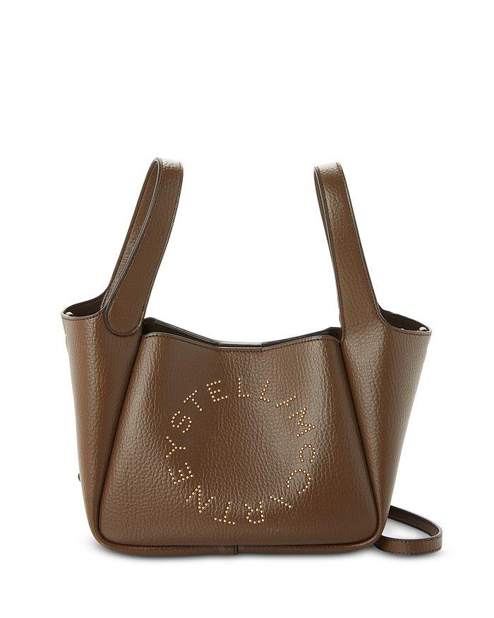 新作登場！【stella mccartney】Logo double top cross body Women Magnolia white Logo Double Top Handle Crossbody Bag