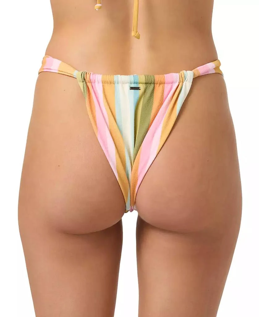 O'Neill Juniors' Low Tide Solimar Striped Bikini Bottoms 2