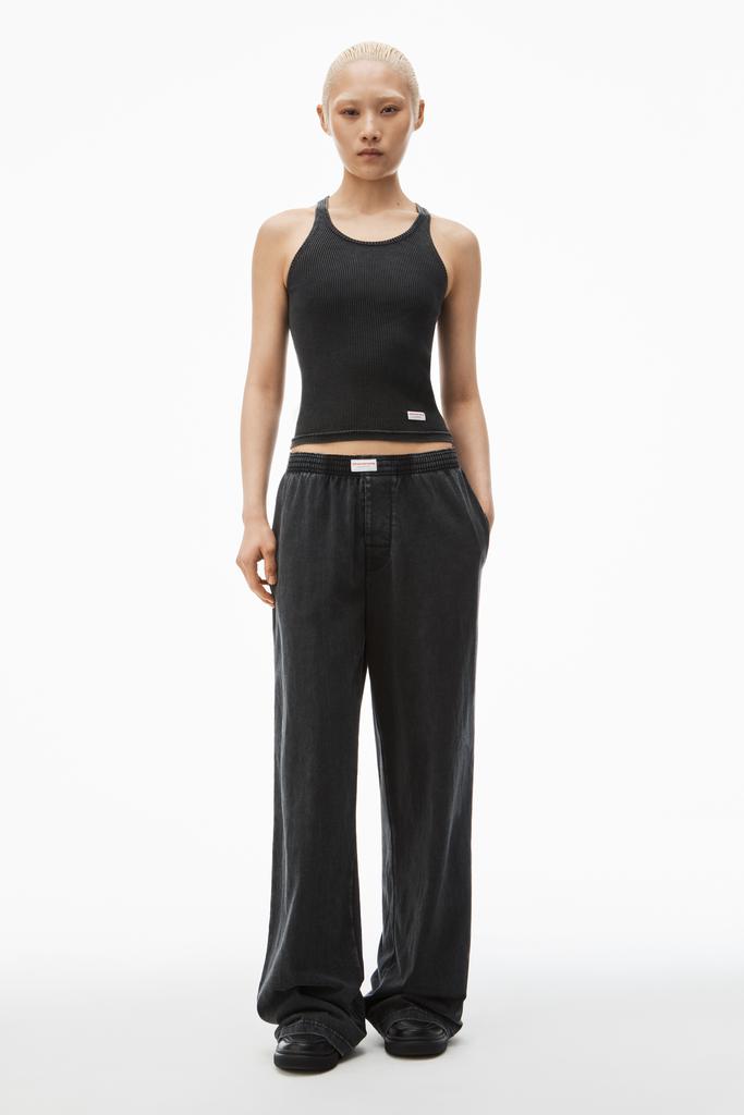 Alexander Wang wide-leg pant in cotton jersey