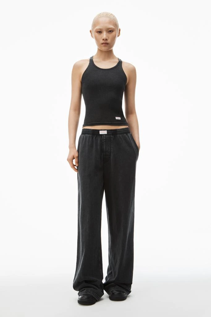 Alexander Wang wide-leg pant in cotton jersey 1