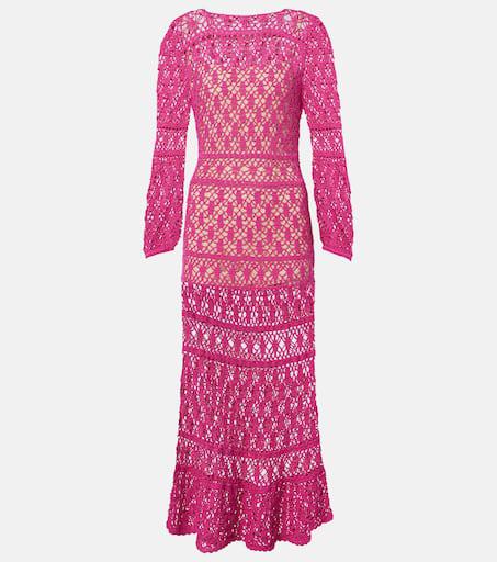 ANNA KOSTUROVA Jennifer cotton crochet maxi dress