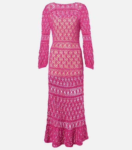 ANNA KOSTUROVA Jennifer cotton crochet maxi dress 1