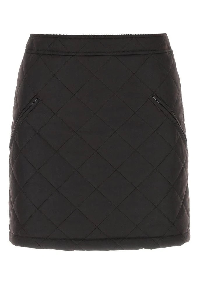 Burberry Dark brow cotton mini skirt