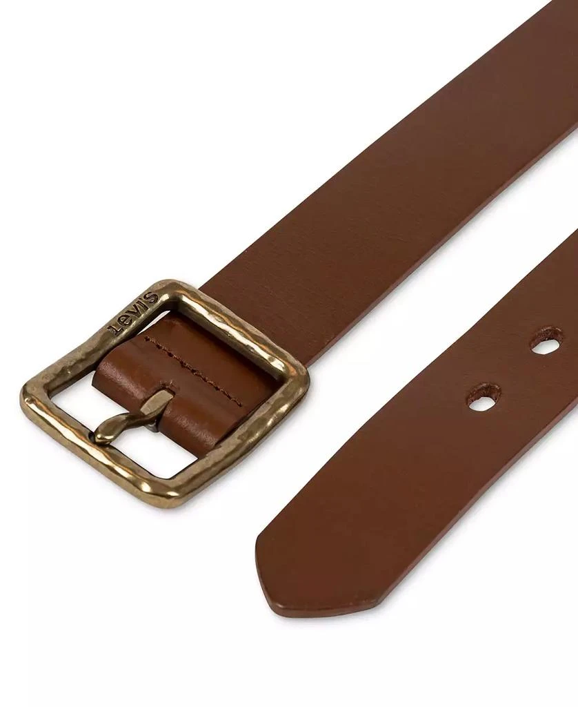 Levi's Women's Hammered Center Bar Buckle Casual Leather Belt 4
