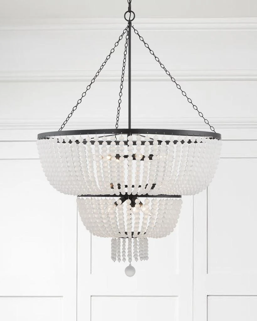 Crystorama Rylee 12-Light Matte Black Chandelier 2