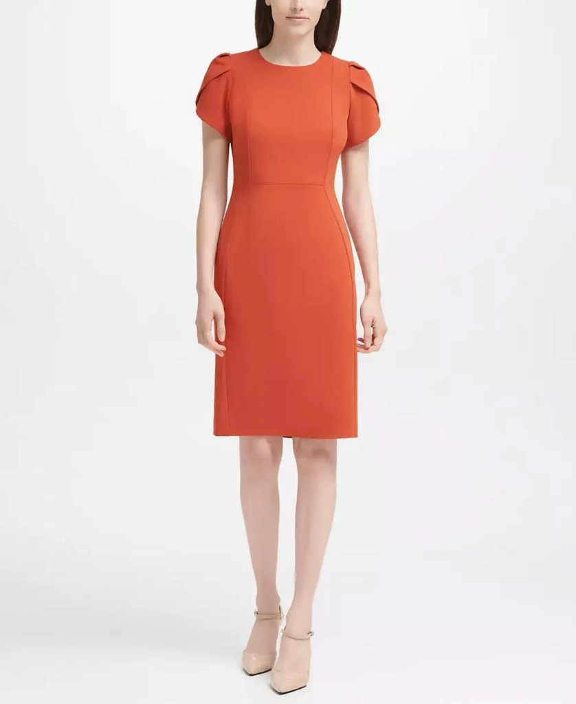 Calvin Klein Tulip-Sleeve Sheath Dress 1