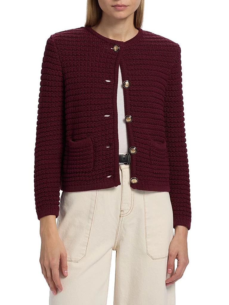 ba&sh Gaspard Cotton-Blend Knit Cardigan 3