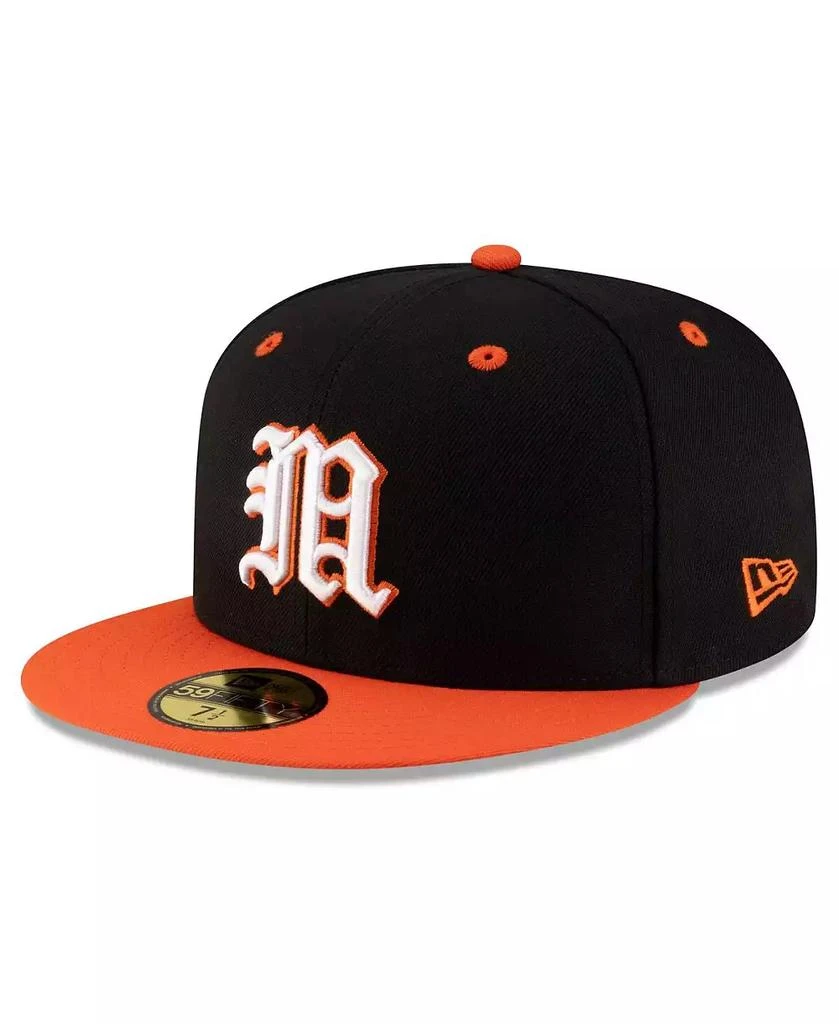 New Era Men's Black/Orange Miami Hurricanes On-Field 59FIFTY Fitted Hat 1