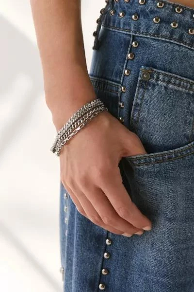 Urban Outfitters Essential Waterproof Chain Bracelet Set 2