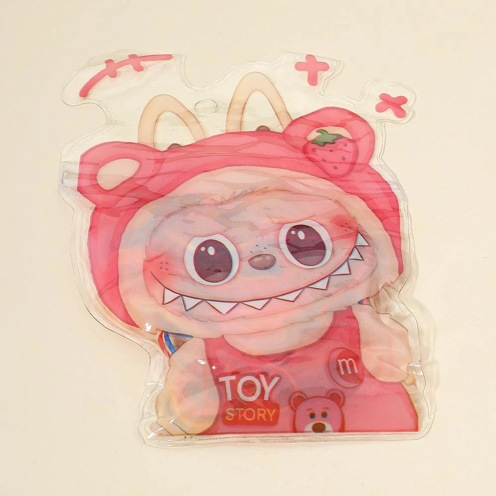 FASHNZFAB 12PCS - Elastic Hairbands in Monster Bunny Character Pouches 5