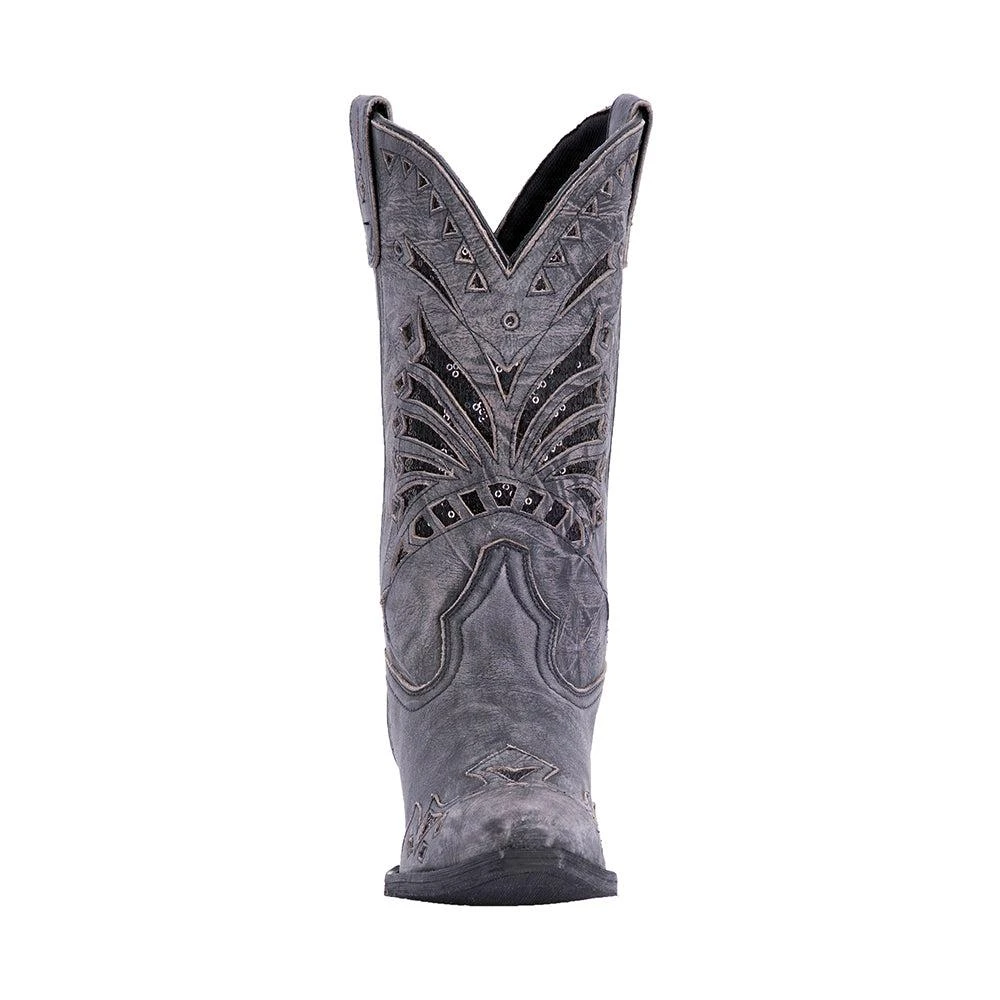 Laredo Stevie Tooled-Inlay Snip Toe Cowboy Boots 5