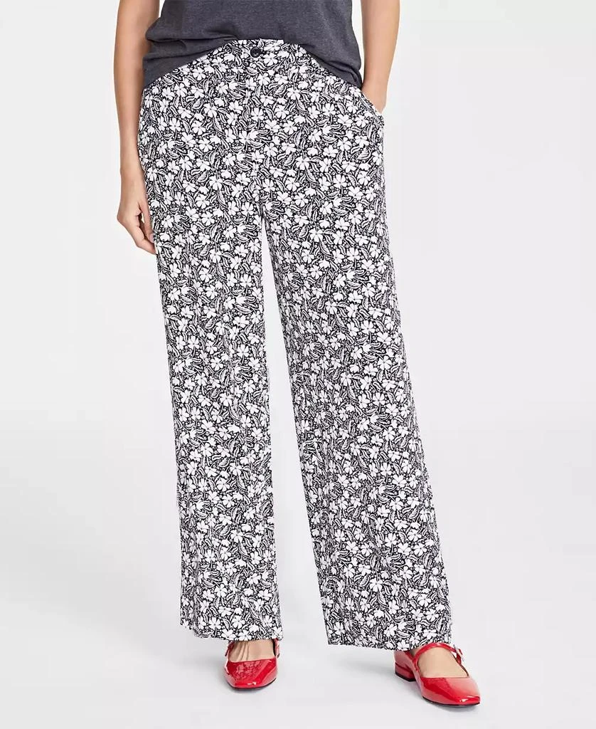On 34th Women's Printed Wide-Leg Pants, Created for Macy's 3