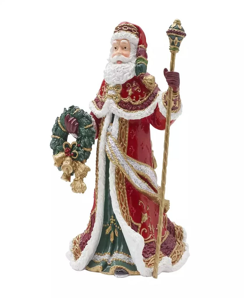 Fitz and Floyd Noel Holiday Musical Santa Figurine, 11-inch 2