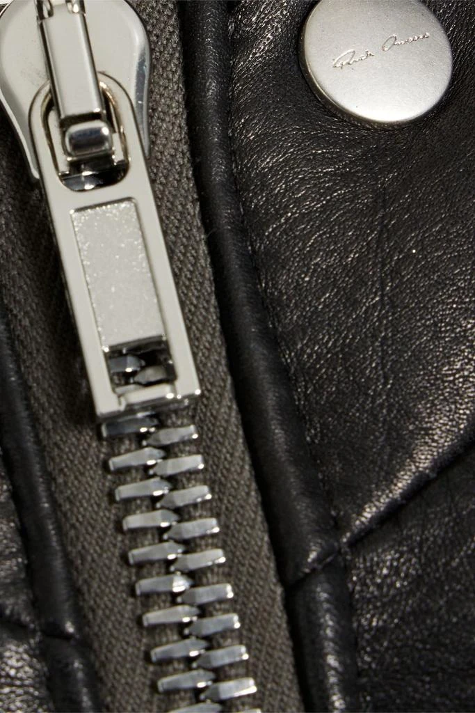 Rick Owens Knot padded pebbled-leather down jacket 4