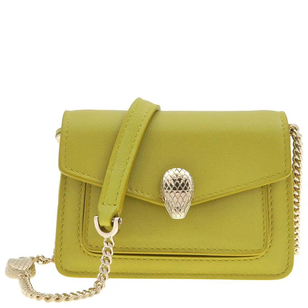 BVLGARI Serpenti Forever Leather Micro Bag