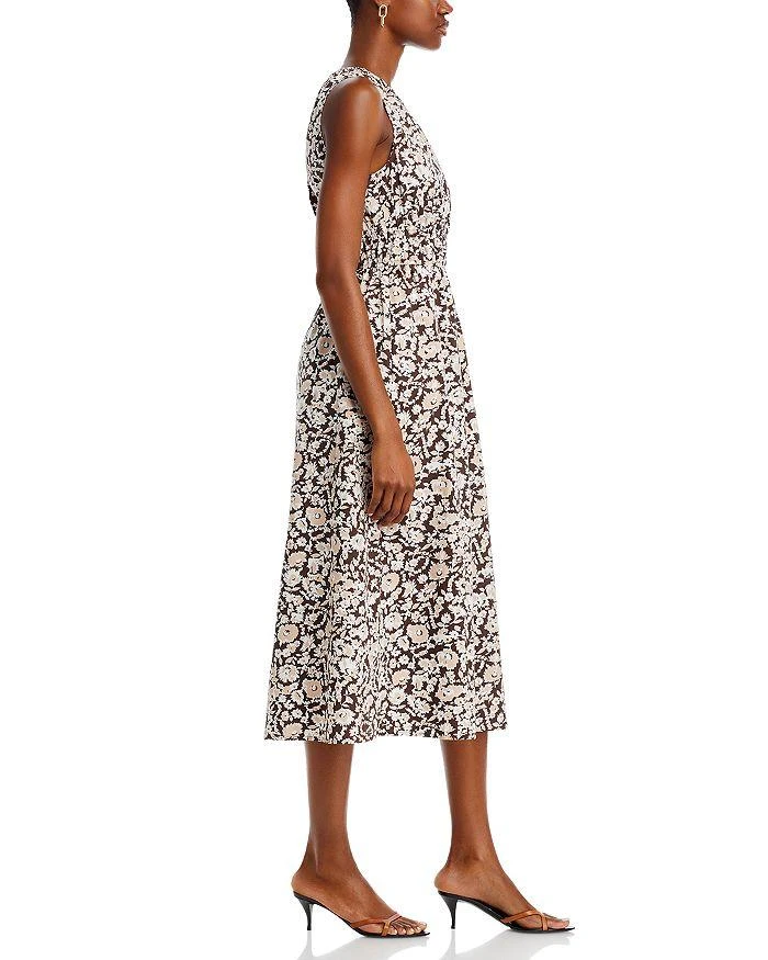 strapless open back dress Renzo II Satin Pleated Dress
