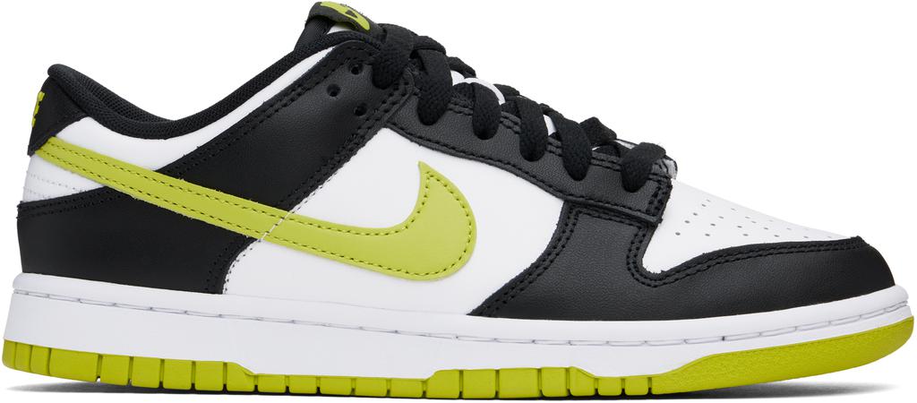 NIKE Green & Black Dunk Low Retro Sneakers