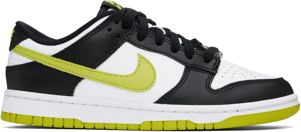 NIKE Green & Black Dunk Low Retro Sneakers 1