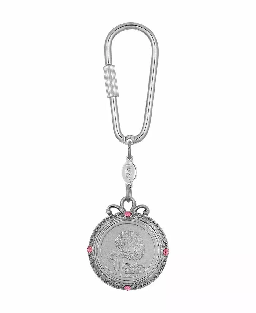 2028 Women's October Flower of the Month Calendula Key Fob 1