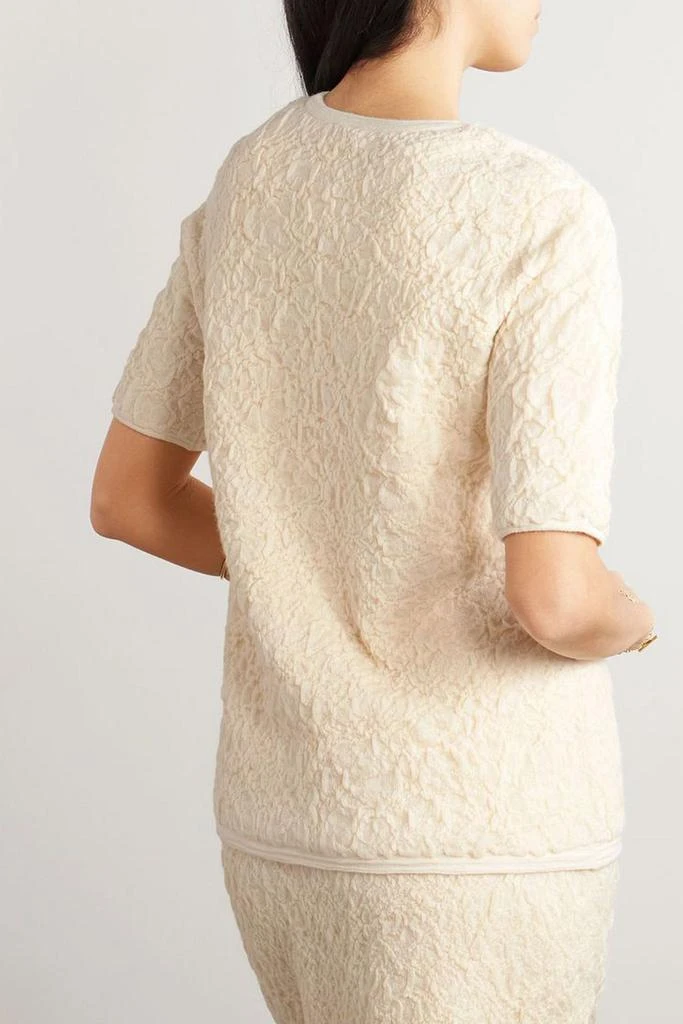 LAUREN MANOOGIAN Stretch-alpaca cloqué sweater 3