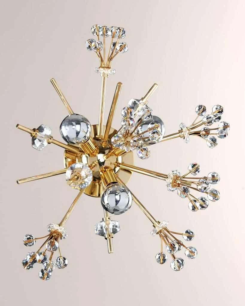 Allegri Crystal by Kalco Lighting Constellation 13" 3-Light Wall Sconce/Flush Mount Light 1