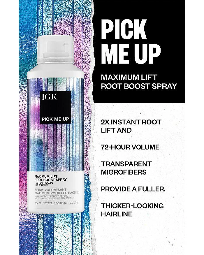 IGK Hair Pick Me Up Maximum Lift Root Boost Spray 5 oz. 3
