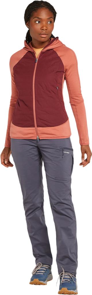 Icebreaker Quantum Merino Blend Hybrid Long Sleeve Zip Hoodie - Women's