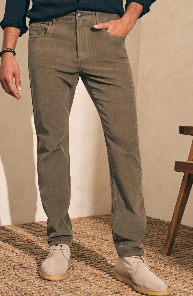 Faherty Straight Leg Stretch Corduroy Pants 6