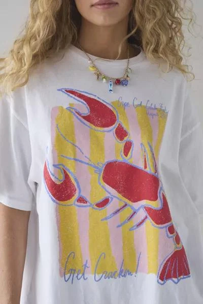 BDG BDG Lobster Graphic Cotton T-Shirt Dress 4