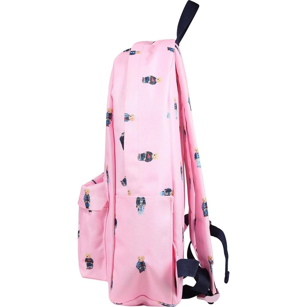 Ralph Lauren Pink Backpack For Girl With Polo Bear 3