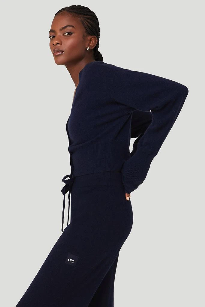 Alo Cashmere Jet Set Cardigan - Navy 3
