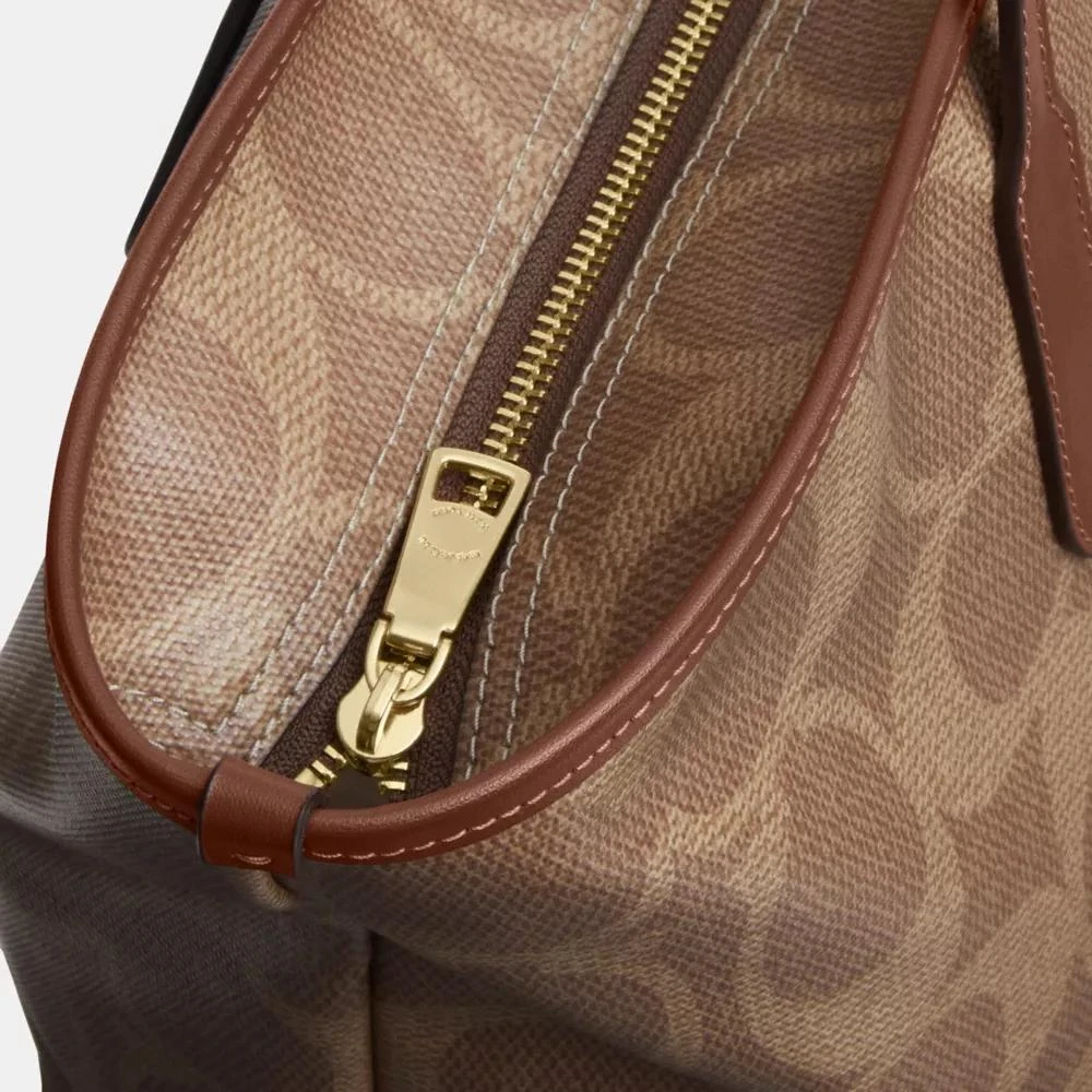 Coach Large City Tote Bag In Maxi Signature Canvas 7