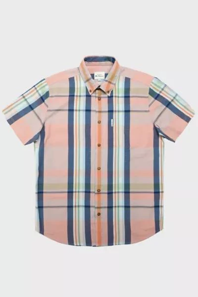 Ben Sherman Ben Sherman Seersucker Check Short Sleeve Shirt 1