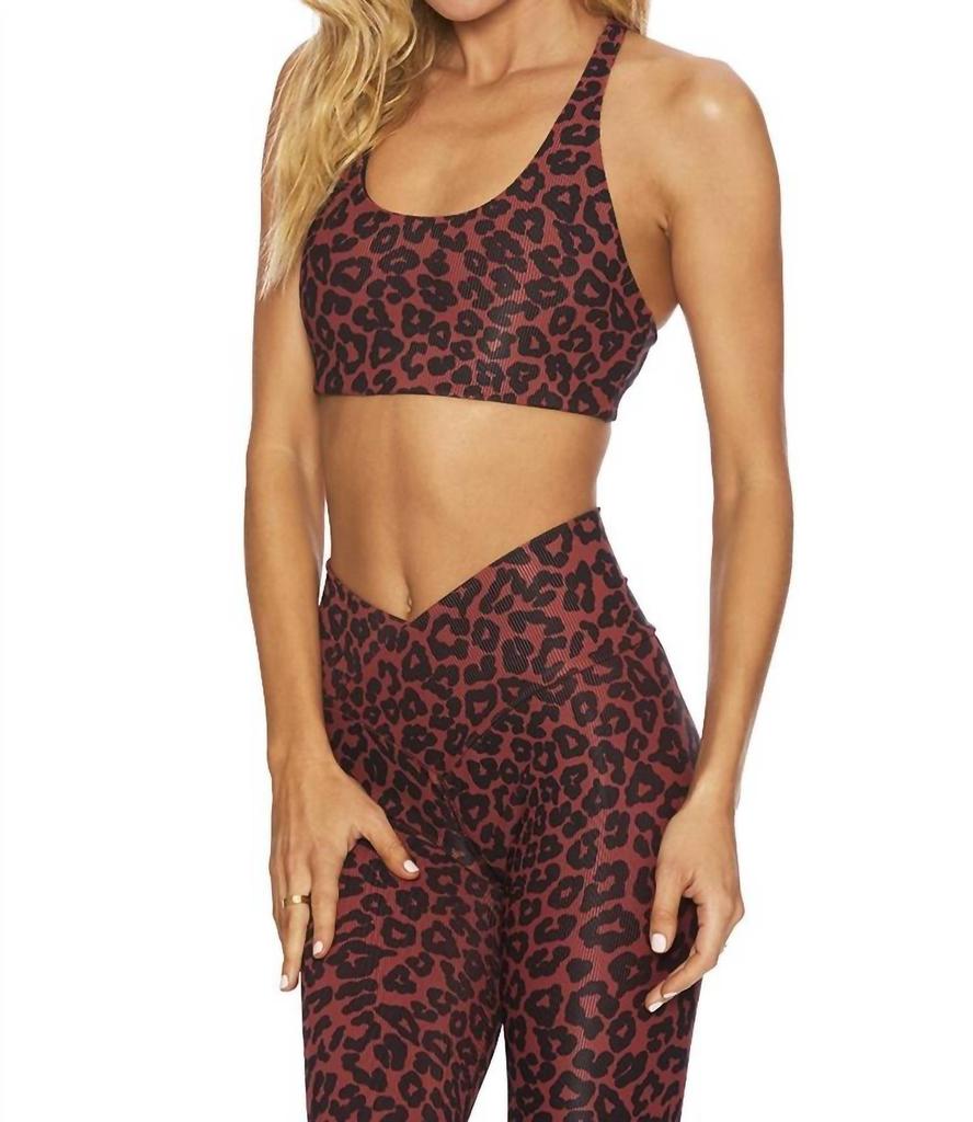 Beach Riot Rocky Top In Wine Leopard