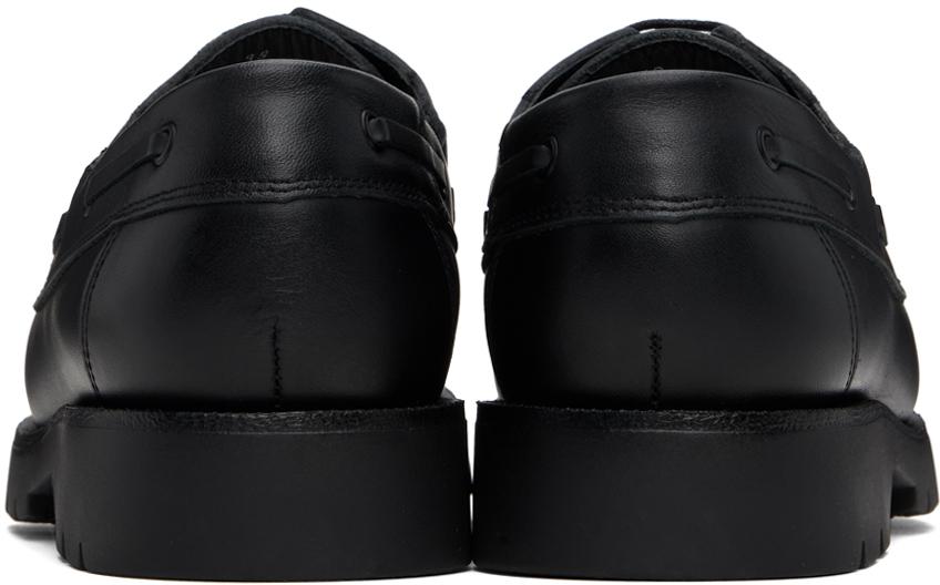 KLEMAN Black Donato Boat Shoes
