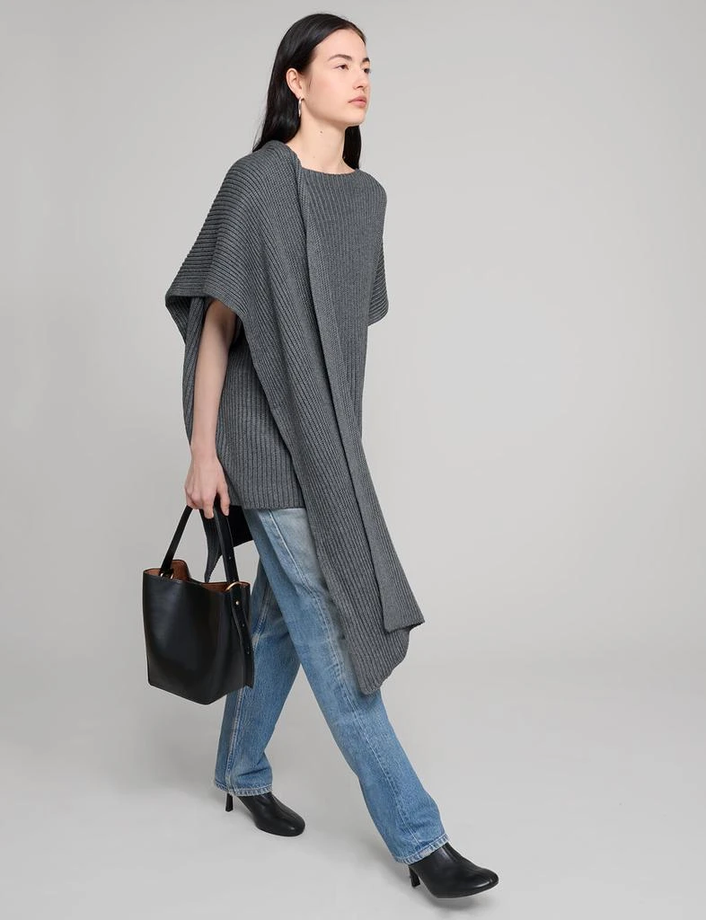 Pixie Market Grey Knit Cape Top 2