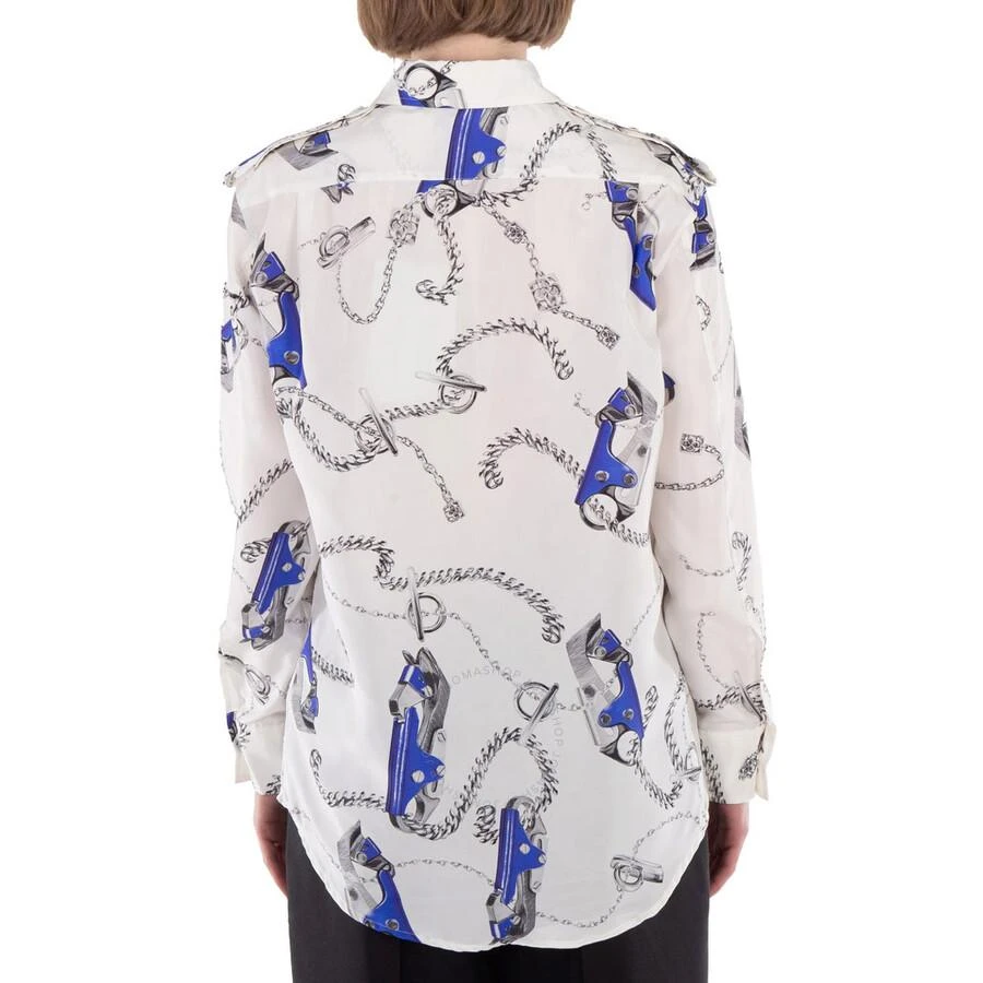 Burberry Knight Hardware-Print Silk Shirt 3