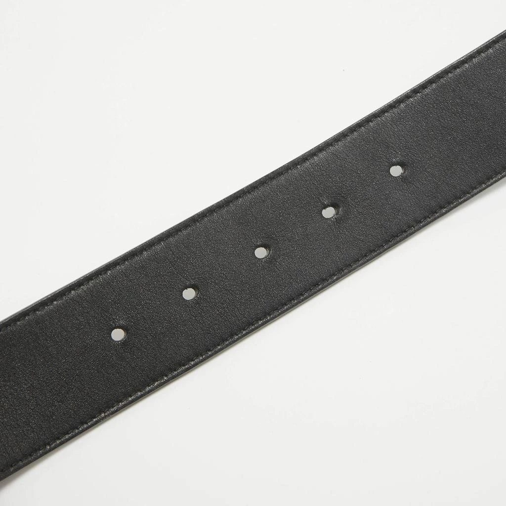 Gucci Gucci Black Leather GG Marmont Buckle Belt 70CM 4