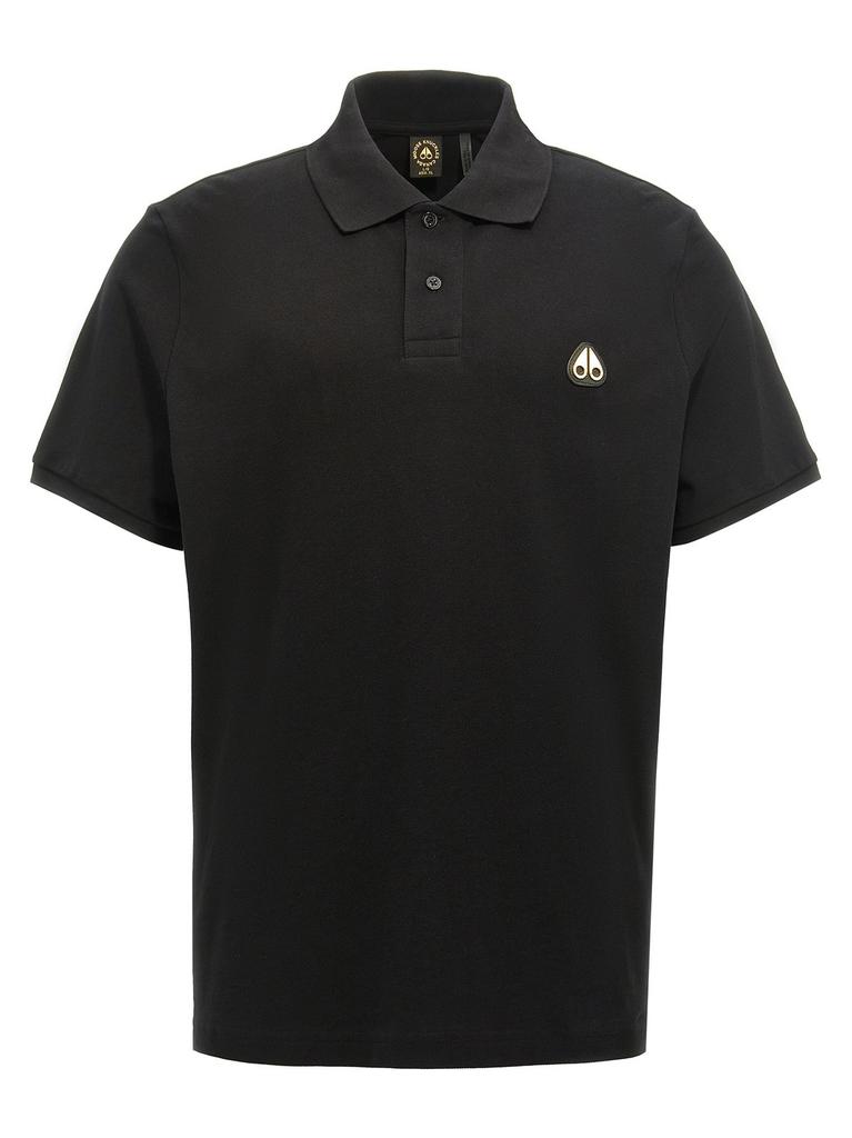 Moose Knuckles Moose Knuckles Logo Patch Short-Sleeved Polo Shirt