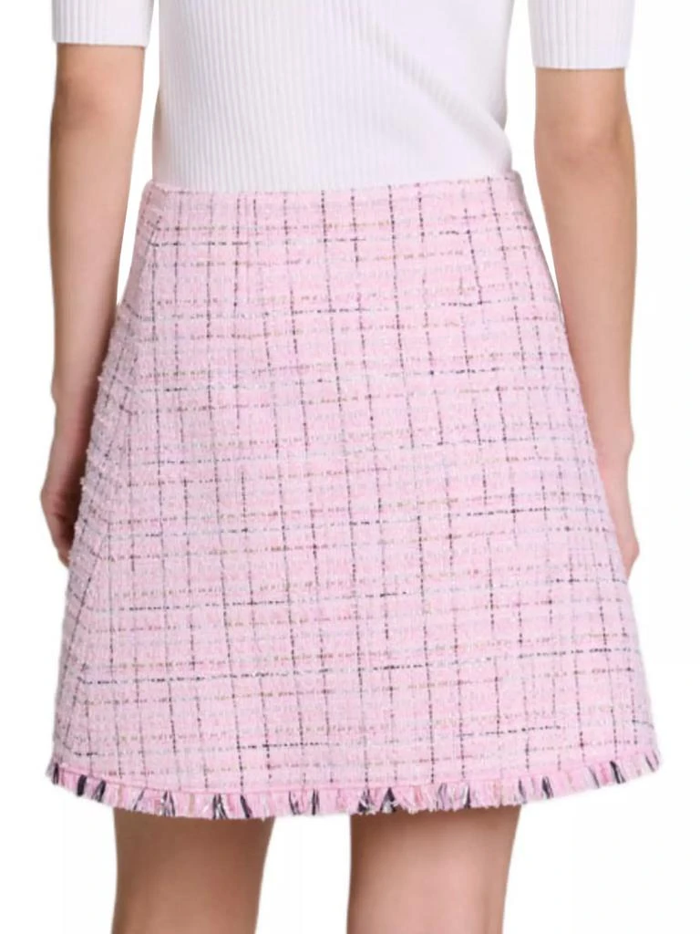 Maje Tweed Skirt with Belt 4