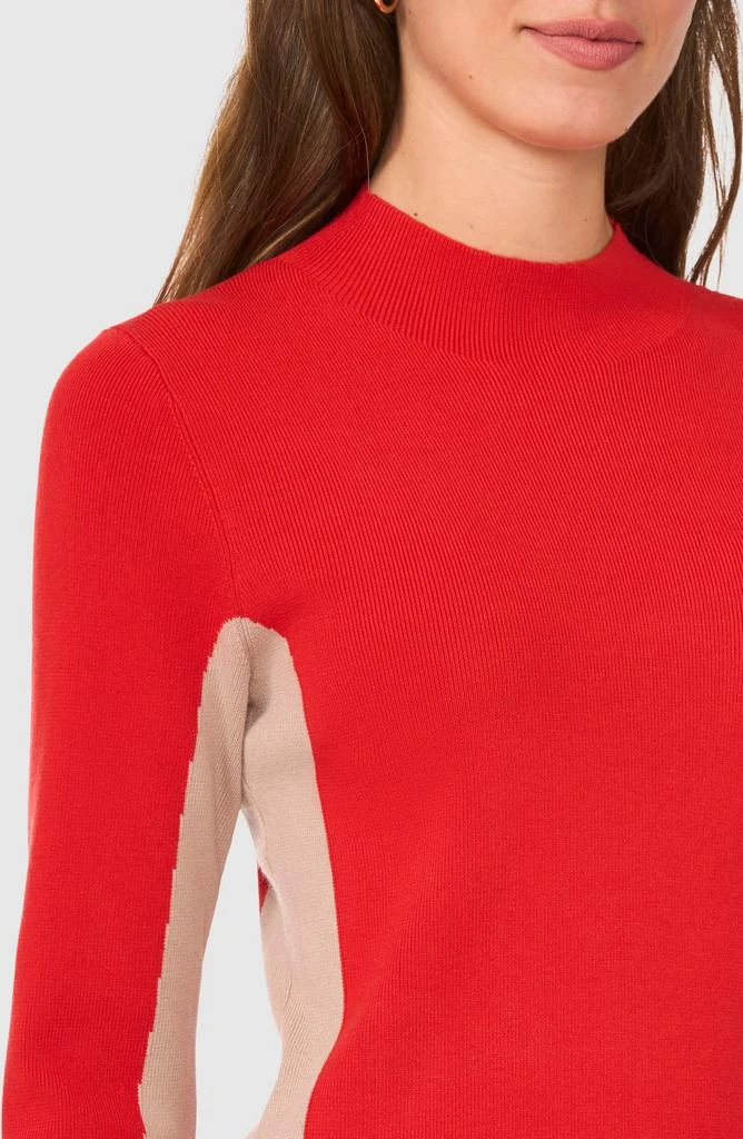 Halogen Colorblock Mock Neck Sweater 3
