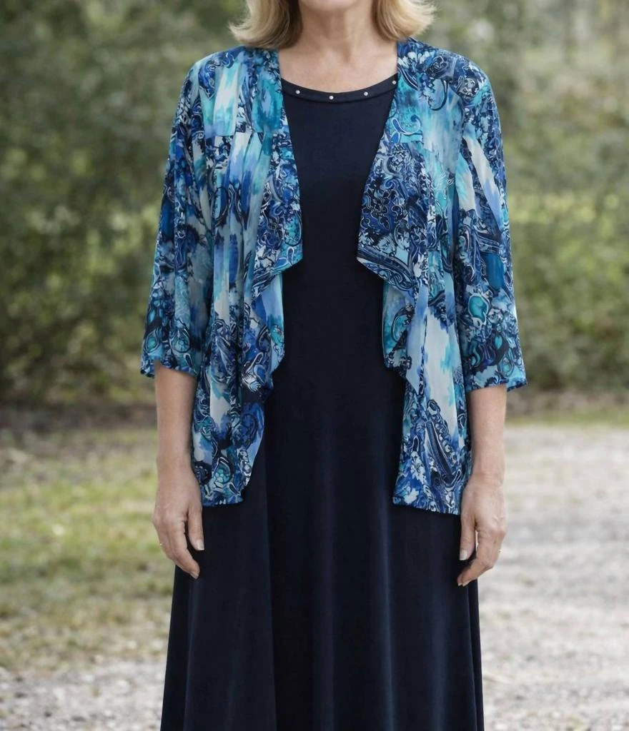 Southern Lady Southern Lady - Cardigan And Midi Dress Set