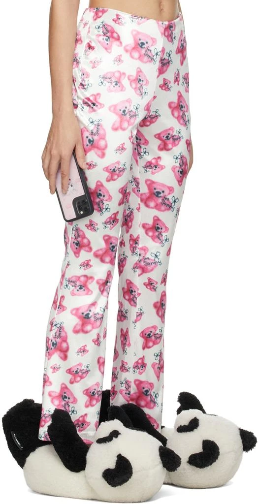 I'm Sorry by Petra Collins SSENSE Exclusive Pink & White Petra Bell Trousers 2