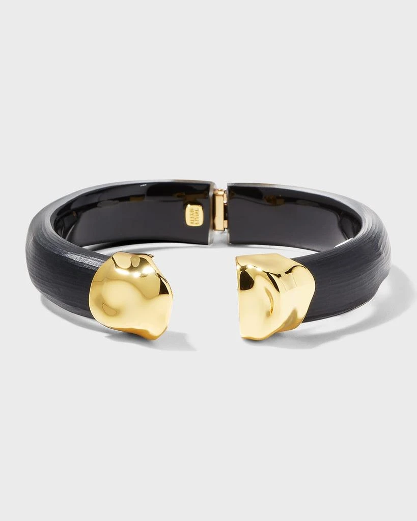 Alexis Bittar Molten Gold Hinge Bracelet 4
